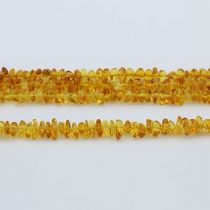 Genuine Baltic Amber Loose Beads Strand 40cm / 15,7"- Round Flat 5mm. RO53LC2