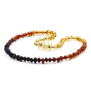 BALTIC AMBER TEETHING NECKLACE. BAROQUE. XB44R1