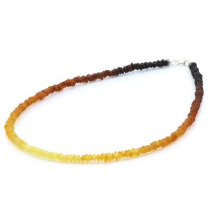 Adult Baltic Amber & 925 Sterling Silver Necklace 45cm. OCT20