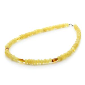 Adult Baltic Amber Necklace with 925 Sterling Silver Clasp. EE02