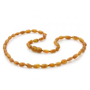Adult Raw Baltic Amber Necklace. Olive Light Cognac Rough 5x4 mm