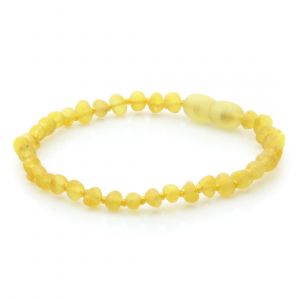 Adult Raw Baltic Amber Bracelet. Baroque Yellow Rough Cl 4x3 mm
