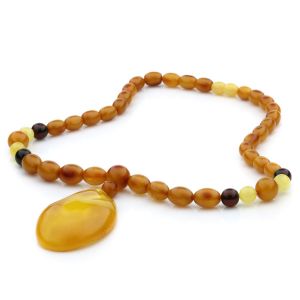 Natural Baltic Amber Necklace with Pendant 45cm 31gr. NP12