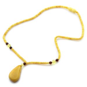 Natural Baltic Amber Necklace with Pendant 45cm 8gr. NP30