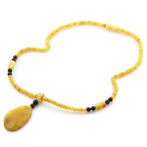 Natural Baltic Amber Necklace with Pendant 45cm 11.5gr. NP52