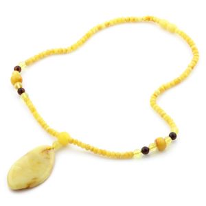 Natural Baltic Amber Necklace with Pendant 45cm 13.5gr. NP59