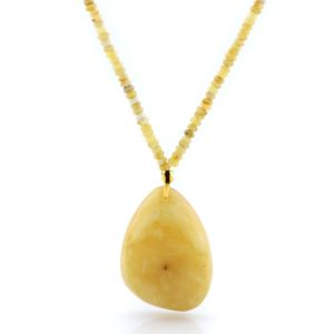 Natural Baltic Amber Necklace with Pendant 52cm 29gr. NP98
