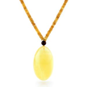 Natural Baltic Amber Necklace with Pendant 51cm 21gr. NP102