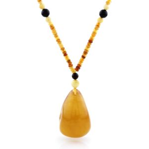 Natural Baltic Amber Necklace with Pendant 60cm 32gr. NP113
