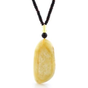 Natural Baltic Amber Necklace with Pendant 60cm 33gr. NP168