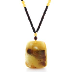 Natural Baltic Amber Necklace with Pendant 60cm 32gr. NP169