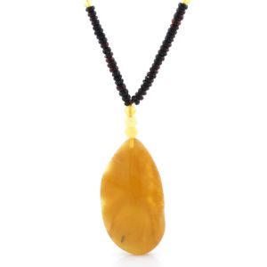 Natural Baltic Amber Necklace with Pendant 60cm 18gr. NP170